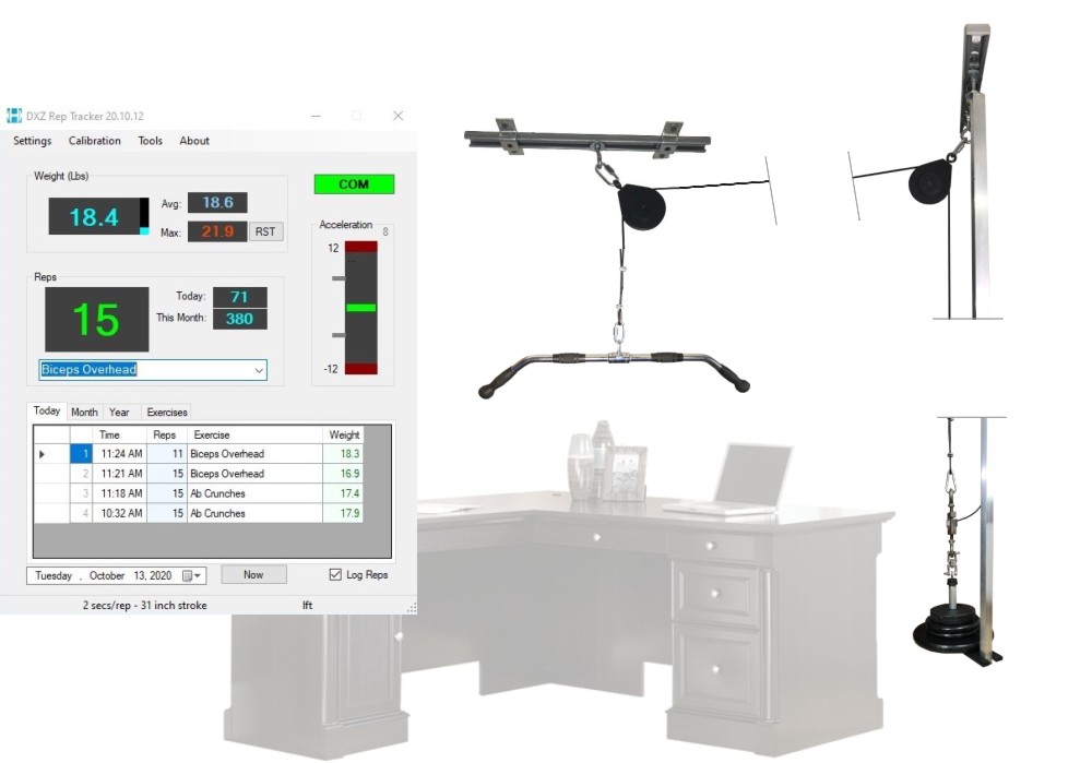 DESKERXIZER DXZ-KIT-CLNG090-CBL20